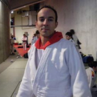 Alberto Barragán, judoca leonés del Club Kyoto, sufrió una luxación de codo que le apartó de las med