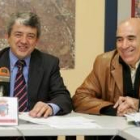 Miguel Martínez y Manuel Rubial durante la rueda de prensa de presentación de los presupuestos