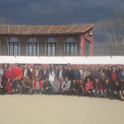Una de las visitas del curso se desarrolló en la finca leonesa de Valdellán.