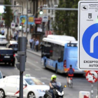 Zona de restricción de vehículos contaminantes de Madrid Central, el pasado 8 de julio.