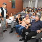 Los participantes en el foro sobre gestión, ayer en el salón de actos del Hospital del Bierzo.