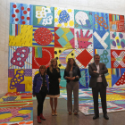 Inauguración de las nuevas exposiciones del Musac, ayer. FERNANDO OTERO PERANDONES