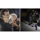 A la izquierda, Rajoy y Margallo reciben noticias del ataque talibán junto a la embajada española en Kabul. Al lado, una de las víctimas.