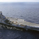 El portaviones ruso Admiral Kuznetsov.