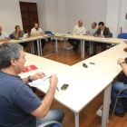 La Cámara de Comercio acogió ayer la séptima ronda negociadora del convenio de la pizarra. LDM