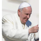 El papa Francisco, en la plaza San Pedro.
