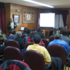 Fernando Ballesteros expuso al público las estrategias para conservar el urogallo cantábrico
