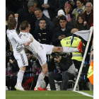 Bale celebró con rabia el primer gol que le marcó al Levante en el Bernabéu.