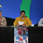 Nicolás Maduro, el jueves, en un acto en Caracas.