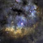 La región estelar captada por este leonés aparece llena de estrellas jóvenes y pilares de polvo y gas.