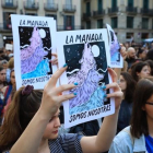 Una manifestación , el pasado abril , contra la violencia machista a raíz del caso de la Manada.