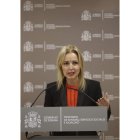 Beatriz Domínguez, ayer en la toma de posesión. EMILIO NARANJO