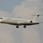 Imagen de archivo del avión de la española Swiftair McDonnell Douglas MD-83, que se ha estrellado este jueves.
