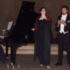 El tenor leonés Ignacio Encinas, durante el recital de ayer en La Peregrina.