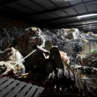 Los fardos de basura almacenados en la nave alcanzan hasta cinco metros de altura