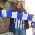 Carmen De la Puente espera que la Deportiva le dé una alegría a su afición en el derbi. Á.E.