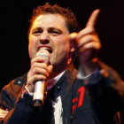 Javier Carracedo durante una actuación.