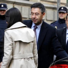Josep Maria Bartomeu llega a la Audiencia Nacional para declarar ante el juez Ruz.