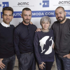 Antonio Najarro, el diseñador David Delfín, Pepa Bueno y el diseñador Juan Duyos.