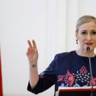 La presidenta de la Comunidad de Madrid Cristina Cifuentes en la Casa de Correos.