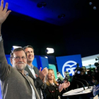 Acto del presidente del Gobierno, Mariano Rajoy, en la Llotja de Lleida.