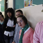 Los alumnos del centro leyeron un manifiesto por el Día del Síndrome de Down.