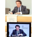 El portavoz De Santiago Juárez en un momento de la rueda de prensa