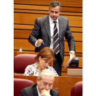 Joaquín Otero, instantes antes de su intervención.