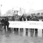 Multitudinaria manifestación de la UCL, a comienzos de los años 80.