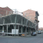 Obras de construcción de viviendas en San Andrés del Rabanedo.