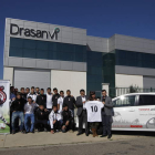 La plantilla de la Cultural visitó las instalaciones de Drasanví, empresa que se une a la nómina de patrocinadores del club.