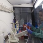 Investigadores en el nuevo centro de investigación contra la leucemia de la Fundació Josep Carreras de Badalona.