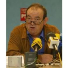 Laudino García durante una comparecencia ante los medios