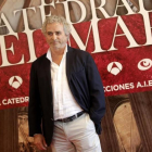 Ildefonso Falcones, en la presentación de la serie televisiva basada en su novela 'La catedral del mar'.