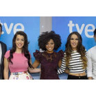 De izquierda a derecha, Raúl, Ruth Lorenzo, Brequette, La Dama y Jorge González, los cinco aspirantes a Eurovisión.