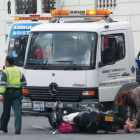 El accidente ocurrió en el cruce de as avenidas de Arganza y de Galicia.