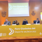 Intervención del presidente de la Diputación, Eduardo Morán, en el Foro Ciudades del Deporte que se celebra en Valencia. DIPUTACIÓN DE LEÓN