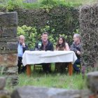 Juan Carlos Fernández, Nicolás de la Carrera, María Vázquez y Manuel Prieto, ayer. L. DE LA MATA