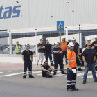 Una de las concentraciones de trabajadores en la factoría, en una imagen de archivo.