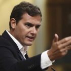 Albert Rivera, durante su intervención de ayer. MARISCAL