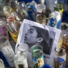 Homenaje al rapero Nipsey Hussle, asesinado a tiros.