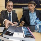 El presidente del CES, Germán Barrios, a la izquierda. R.GARCIA