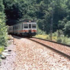 Un tramo del trazado ferroviario que une León con Asturias.