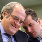 Ángel Gabilondo y Luis Tudanca, ayer, en Valladolid.