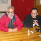 José Antonio García y Tomás Bejega, ayer en Villablino.