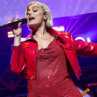 La cantante Bebe Rexha, durante un concierto en Texas, el pasado mes de noviembre.