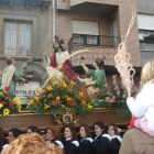 Hermanos del Nazareno y Angustias han acompañado a la Borriquilla durante once años.