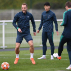 Último entrenamiento del Tottenham antes de recibir al Ajax.
