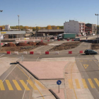 Obras de urbanización de la travesía de la N-VI en La Bañeza