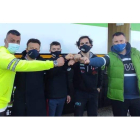 Omar González, Pablo Peyuca, Sergio González, Jesús Javier Saez y Víctor González. Un equipo de garantías en los circuitos. DL